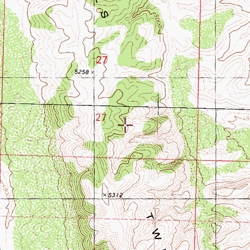 Topographic Map of Twist Hills, AZ