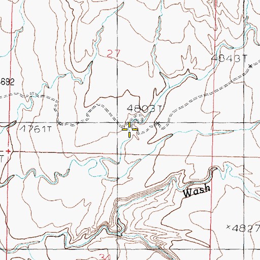 Topographic Map of Upper Lytle Spring, AZ