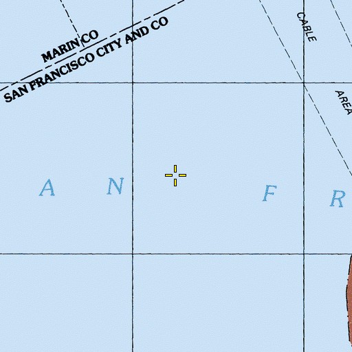 Topographic Map of Shag Rocks, CA