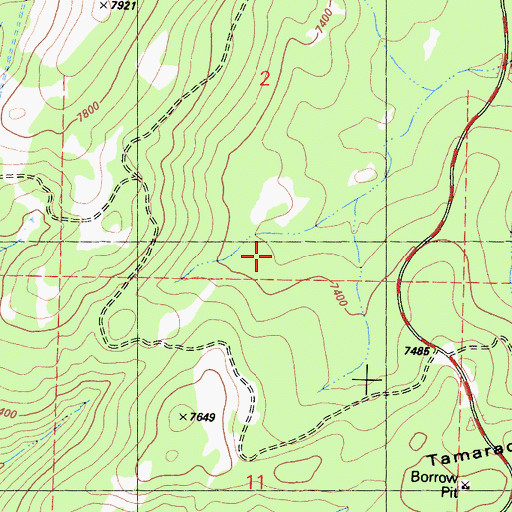 Topographic Map of Shaver Trail, CA