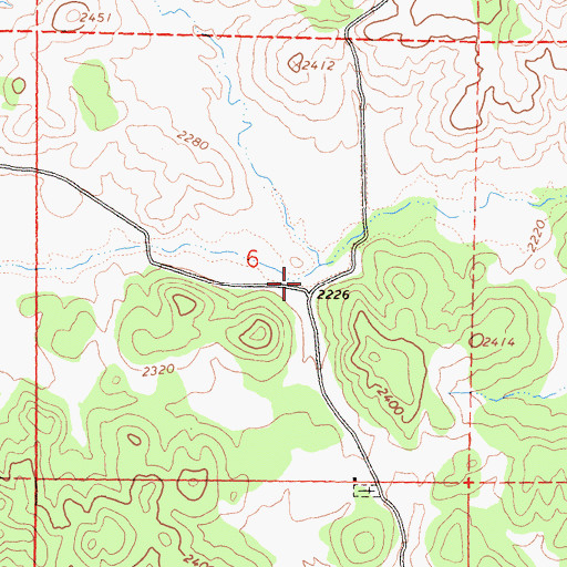 Topographic Map of Sherwood Valley, CA