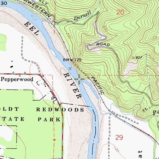 Topographic Map of Shively Creek, CA