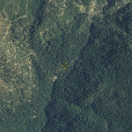 Aerial/Satellite Image of Shoemaker Gulch, CA