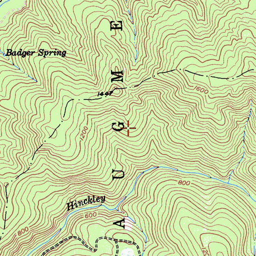 Topographic Map of Shoquel Augmentation, CA