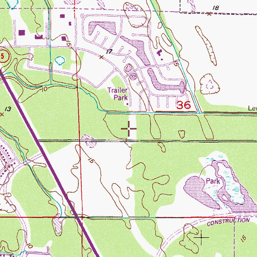 Topographic Map of Saint Lucie County Fire District Station 12, FL