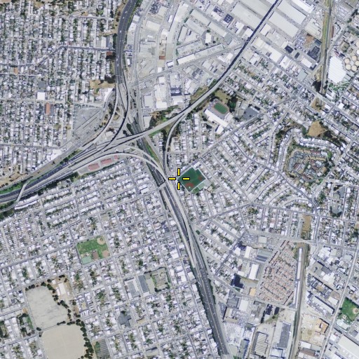 Aerial/Satellite Image of Silver Terrace Playground, CA