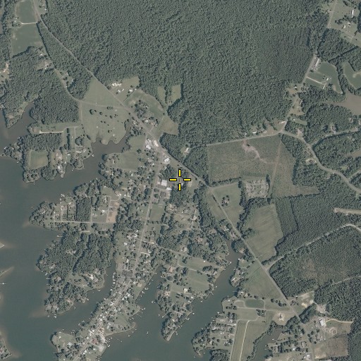 Aerial/Satellite Image of Northumberland Volunteer Rescue Squad Station 1, VA