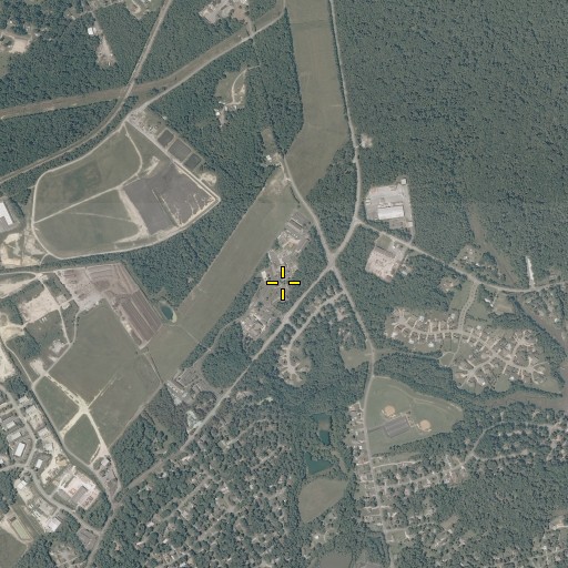 Aerial/Satellite Image of York County Department of Fire and Life Safety, VA