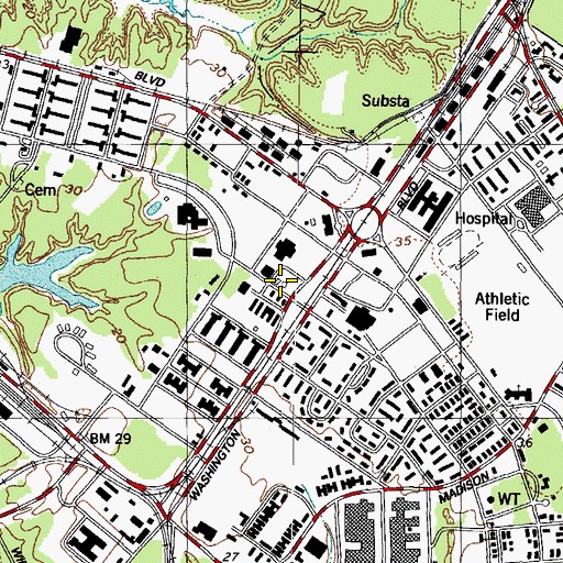 Topographic Map of Fort Eustis - Fort Story Fire and Emergency Services Station 1 Headquarters, VA