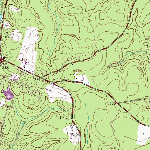 Topographic Map of Chesterfield Fire and Emergency Medical Services Station 19 Winterpock, VA