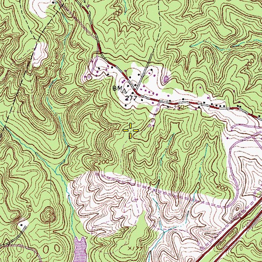 Topographic Map of LifeEvac II, VA