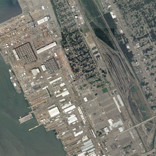 Aerial/Satellite Image of Newport News Police Department, VA