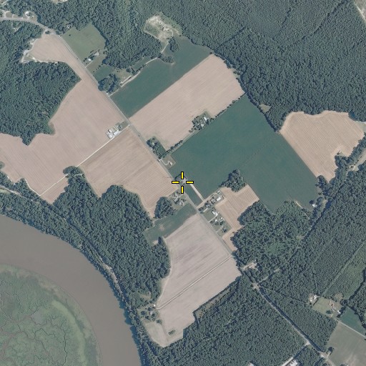 Aerial/Satellite Image of Virginia State Police Division 1 Area 3 Office, VA