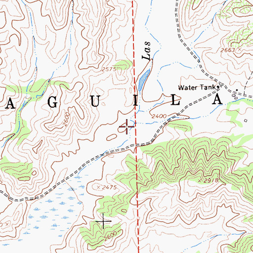 Topographic Map of Slacks Valley, CA