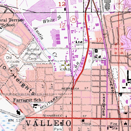 Topographic Map of Austin Creek, CA