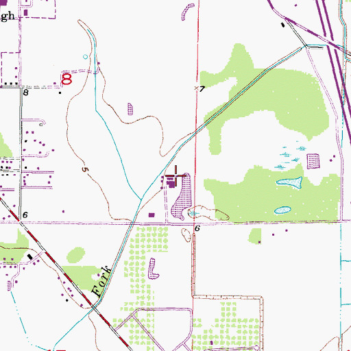 Topographic Map of Charlotte County Sheriff's Office Major Terry Branscome Training Center, FL