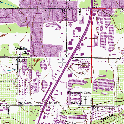 Topographic Map of Florida Department of Law Enforcement Lakeland Field Office, FL
