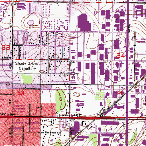 Topographic Map of Hillsborough County Sheriff's Office Community Substation Nuccio, FL