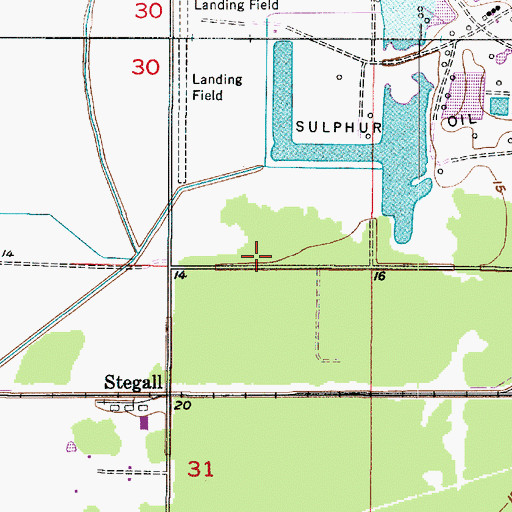 Topographic Map of Sulphur Police Association, LA