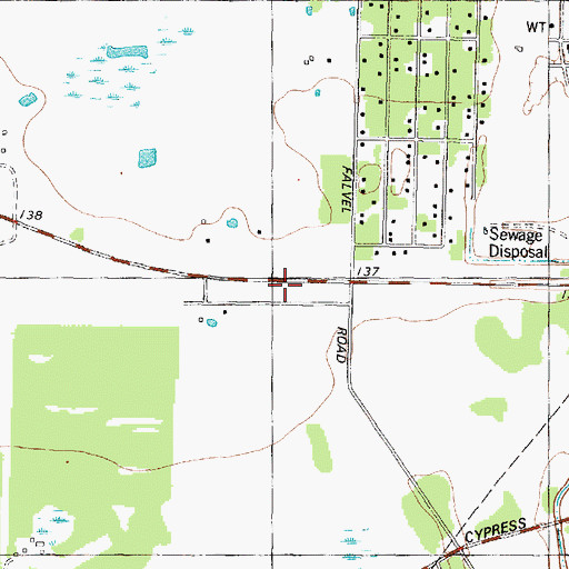 Topographic Map of Spring Volunteer Fire Department Station 75, TX