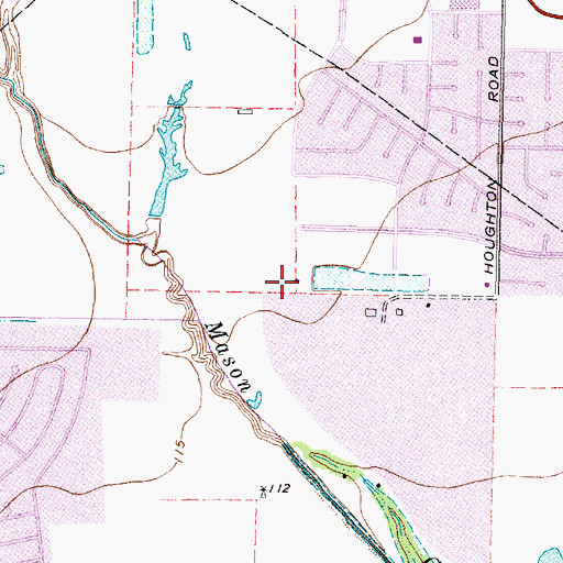 Topographic Map of West Interstate 10 Fire Department Station 2, TX