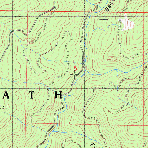 Topographic Map of Bumblebee Creek, CA