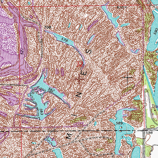 Topographic Map of Pit 11 Northern Mine, IL