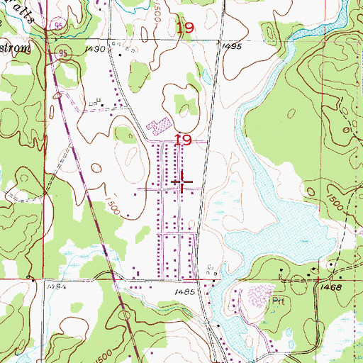 Topographic Map of Bethany Lutheran Church, MI