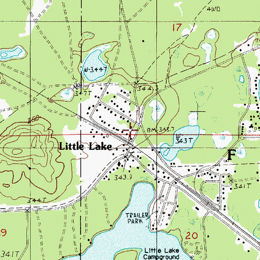 Topographic Map of Holy Innocents Episcopal Church, MI
