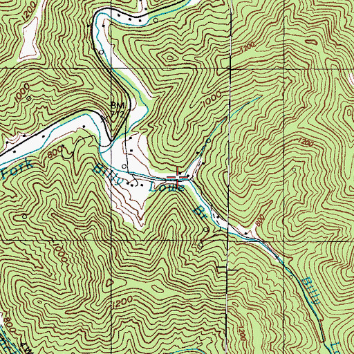 Topographic Map of Lowe (historical), KY
