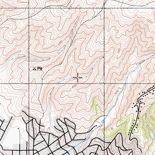 Topographic Map of Corral De Tierra, CA