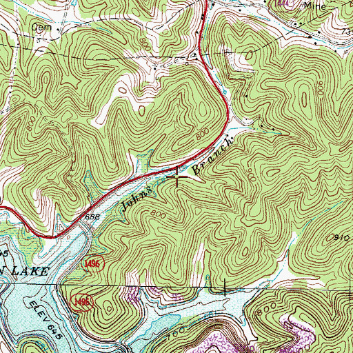 Topographic Map of Camp Robert C. Webb (historical), KY
