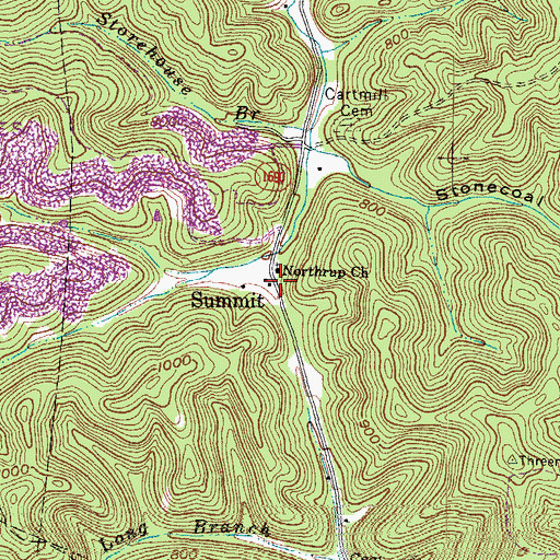 Topographic Map of Summit School (historical), KY