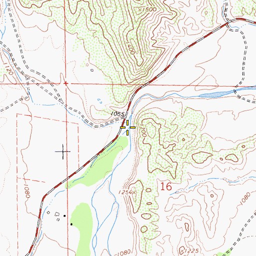 Topographic Map of Dry Creek, CA