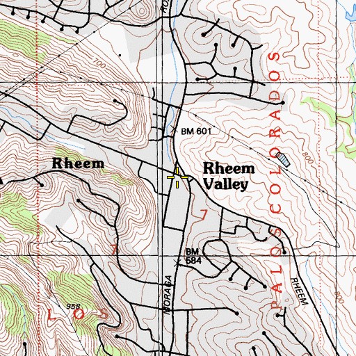 Topographic Map of Fay Hill Pumping Plant, CA