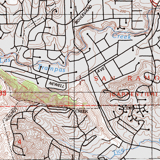 Topographic Map of Tice Pumping Plant, CA