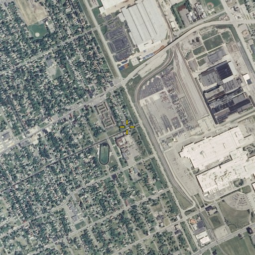 Aerial/Satellite Image of Siloam Missionary Baptist Church, MI