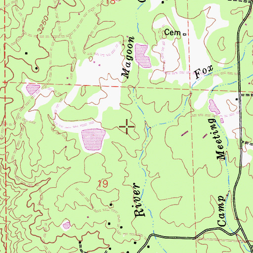 Topographic Map of Magoon Creek, CA