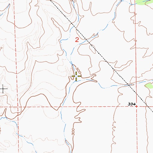 Topographic Map of Middle Fork Brush Creek, CA
