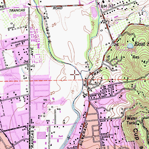 Topographic Map of Milliken Creek, CA