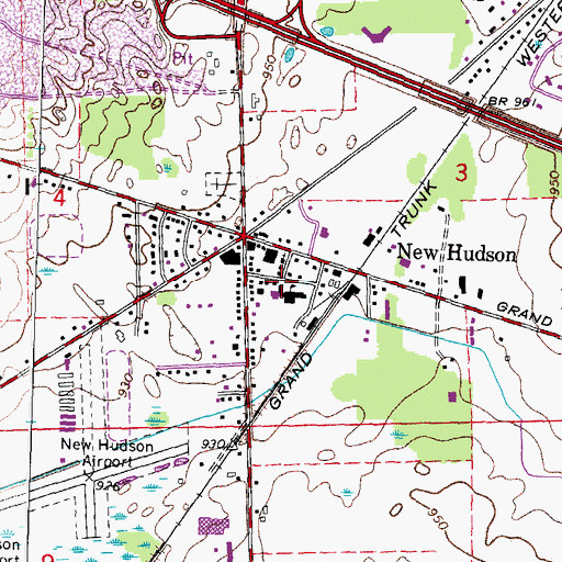 Topographic Map of Ann L Dolsen Elementary School, MI