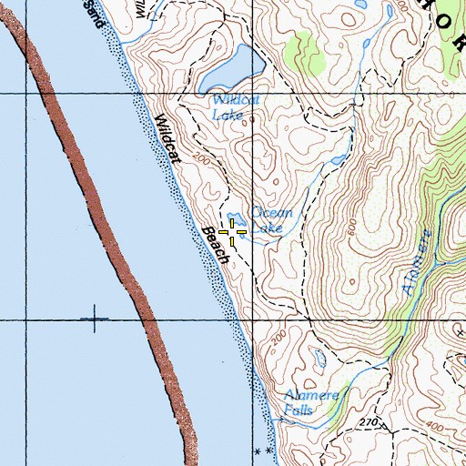 Topographic Map of Ocean Lake, CA