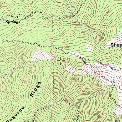 Topographic Map of Peavine Ridge, CA