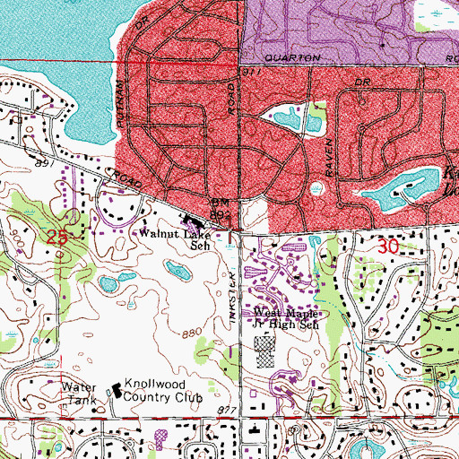 Topographic Map of Learning Circle Academy, MI