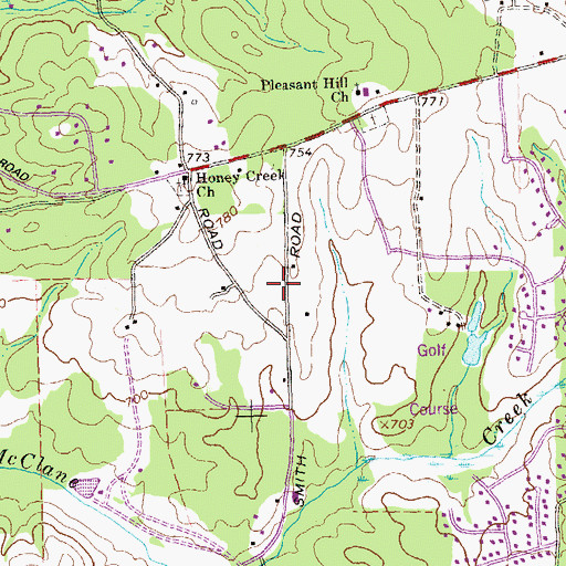 Topographic Map of Shepherds Door Church, GA