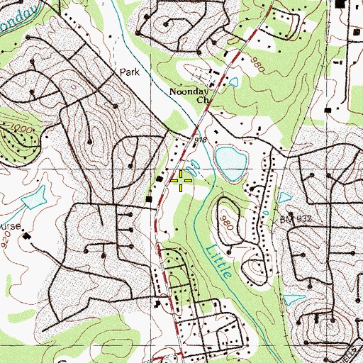 Topographic Map of Pathways Academy, GA