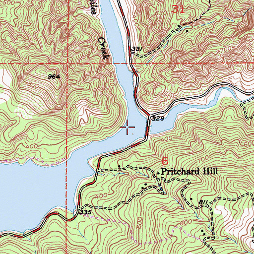 Topographic Map of Sage Canyon, CA