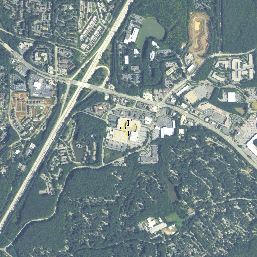 Aerial/Satellite Image of Plaza at Roswell Shopping Center, GA