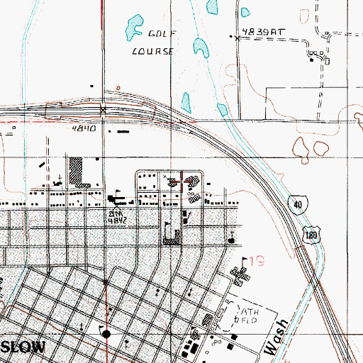 Topographic Map of Little Colorado Medical Center, AZ