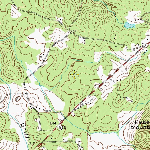 Topographic Map of Paulding County Animal Shelter, GA